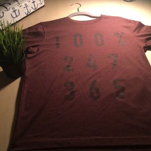 Active Men’s maroon shirt.